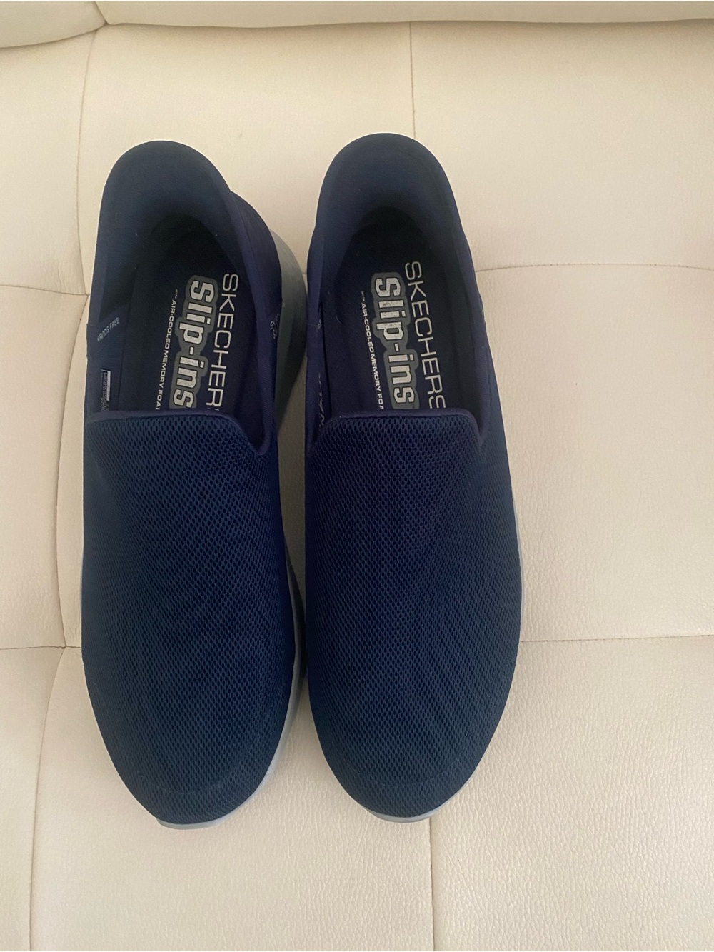 Skechers Slip-Ins Men's Navy Slip-On Loafers - Picture 2 of 6